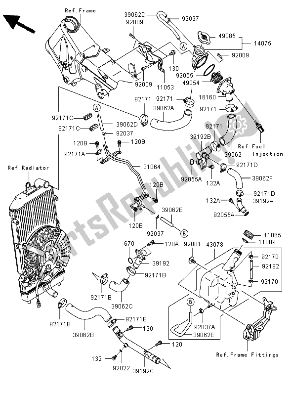 Wszystkie części do Wodoci? G Kawasaki VN 2000 2006