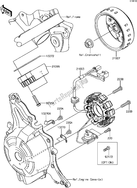 Wszystkie części do C-8 Generator Kawasaki BR 125 Z PRO 2017