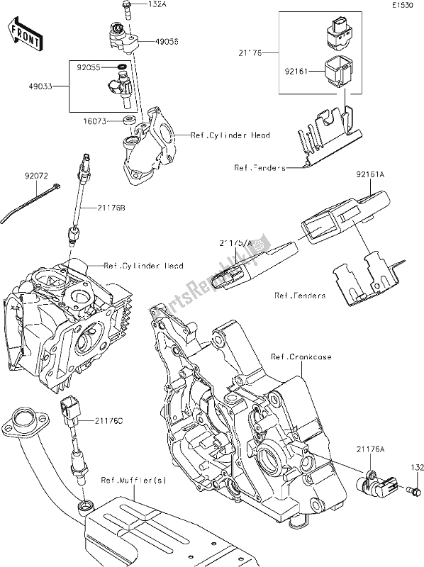 All parts for the 16 Fuel Injection of the Kawasaki BR 125 Z PRO 2019
