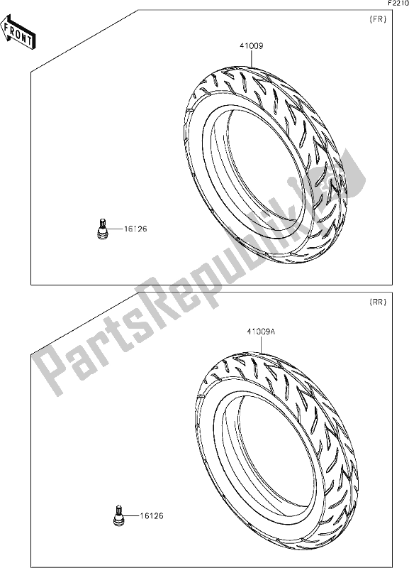 All parts for the 27 Tires of the Kawasaki BR 125 Z PRO 2019