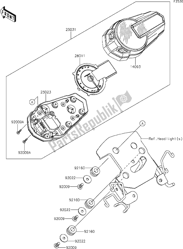 Alle onderdelen voor de 39 Meter(s) van de Kawasaki BR 125 Z PRO 2019