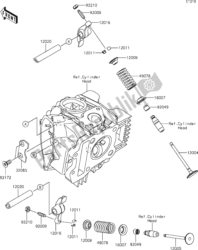 Alle onderdelen voor de 5 Valve(s) van de Kawasaki BR 125 Z PRO 2019