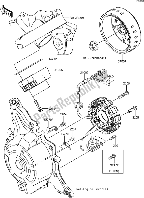 All parts for the C-8 Generator of the Kawasaki BR 125 Z PRO KRT 2017