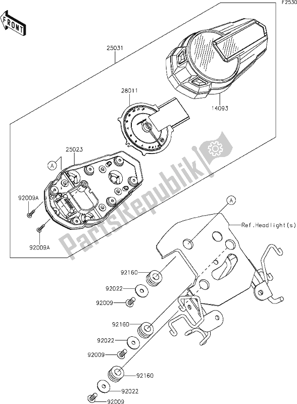 Alle onderdelen voor de 39 Meter(s) van de Kawasaki BR 125 Z PRO KRT Replica 2018