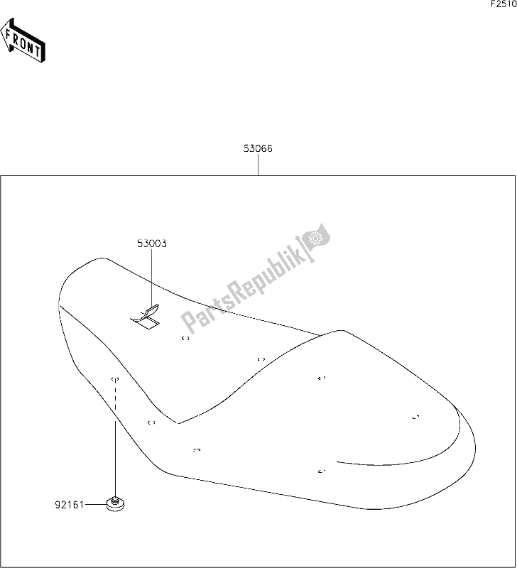 Toutes les pièces pour le 47 Seat du Kawasaki EJ 800 W Cafe 2019