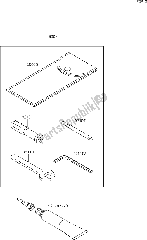 All parts for the 56 Owner's Tools of the Kawasaki EJ 800 W Cafe 2019
