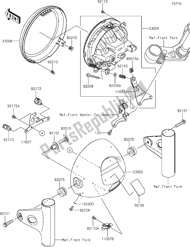 Todas las partes para 51 Headlight(s) de Kawasaki EJ 800 W Street 2020