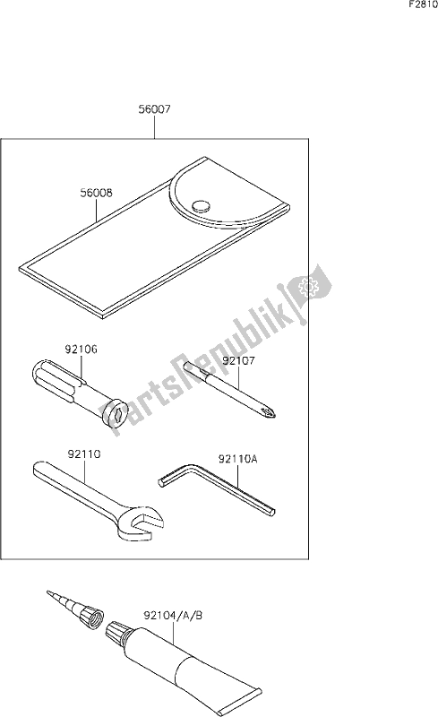 Wszystkie części do 56 Owner's Tools Kawasaki EJ 800 W Street 2021
