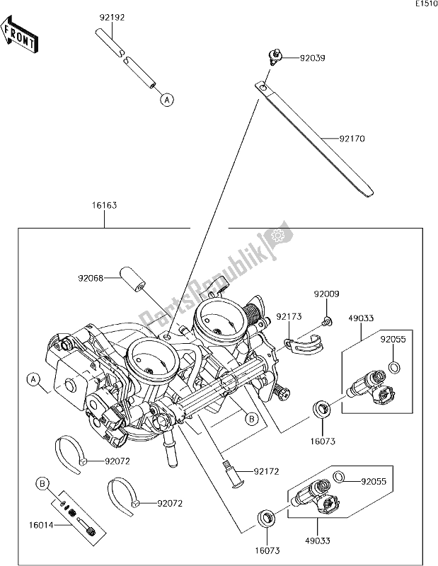 Toutes les pièces pour le 18 Throttle du Kawasaki EN 650 Vulcan S 2017