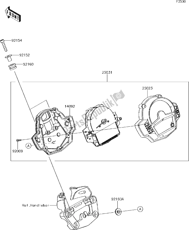 Tutte le parti per il 50 Meter(s) del Kawasaki EN 650 Vulcan S 2017