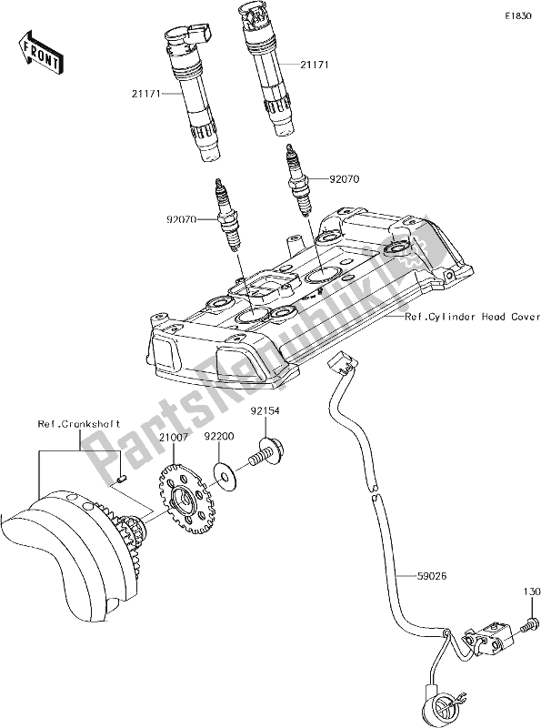 All parts for the 23 Ignition System of the Kawasaki EN 650 Vulcan S 2018