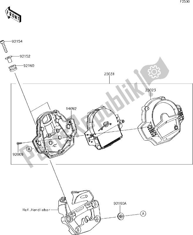 All parts for the 50 Meter(s) of the Kawasaki EN 650 Vulcan S 2018