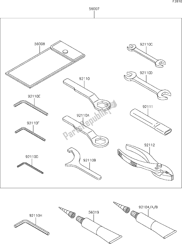 Todas las partes para 58 Owner's Tools de Kawasaki EN 650 Vulcan S 2019