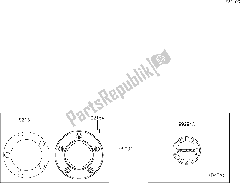 Todas as partes de 70 Accessory(decals) do Kawasaki EN 650 Vulcan S 2019