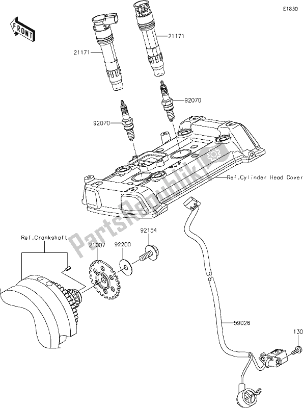 All parts for the 23 Ignition System of the Kawasaki EN 650 Vulcan S 2020