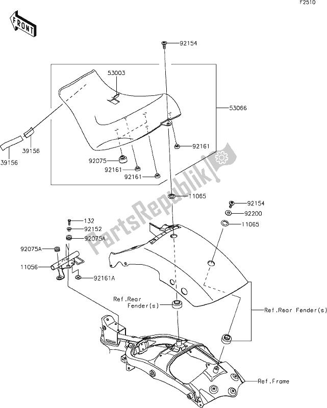 All parts for the 49 Seat of the Kawasaki EN 650 Vulcan S 2021