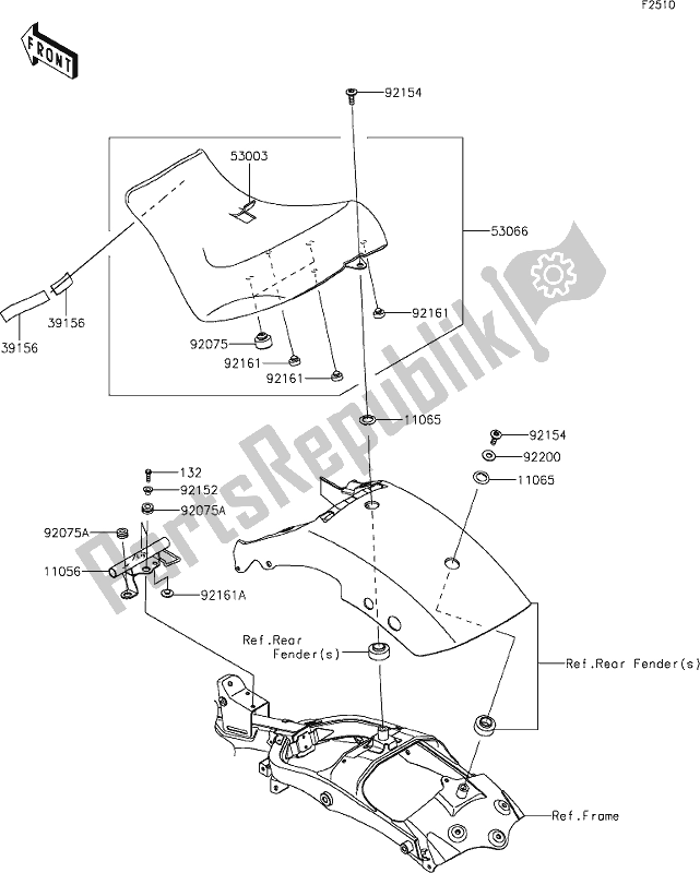 Tutte le parti per il 49 Seat del Kawasaki EN 650 Vulcan S Cafe 2019