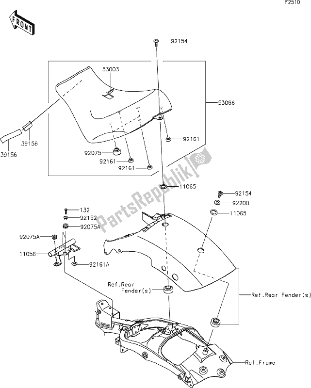 Todas las partes para 49 Seat de Kawasaki EN 650 Vulcan S Cafe 2021