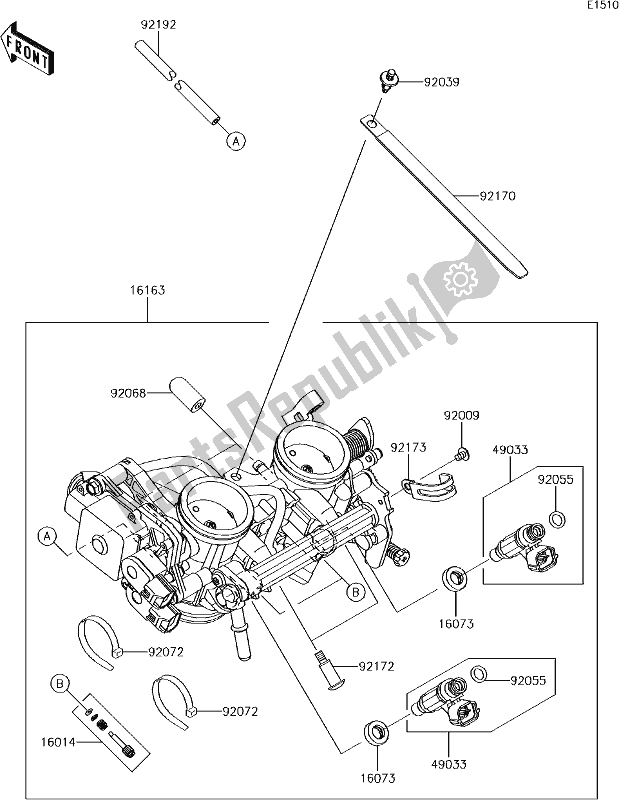 Tutte le parti per il 18 Throttle del Kawasaki EN 650 Vulcan S Special Edition 2017