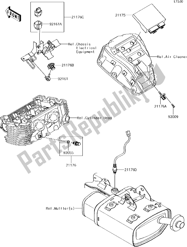 Todas las partes para 20 Fuel Injection de Kawasaki EN 650 Vulcan S Special Edition 2017