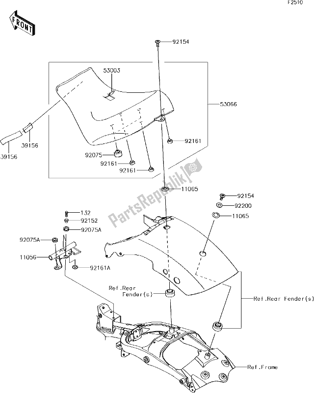 All parts for the 49 Seat of the Kawasaki EN 650 Vulcan S Special Edition 2017