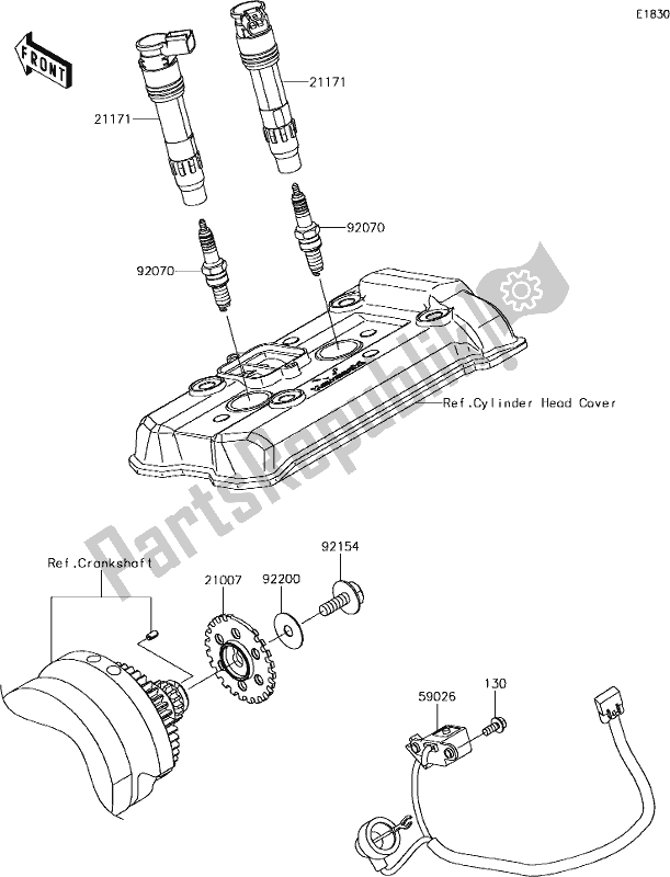 Tutte le parti per il 23 Ignition System del Kawasaki ER 650 Z 650L Lams 2017