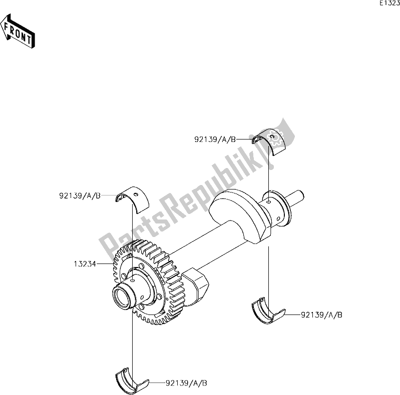 All parts for the 9 Balancer of the Kawasaki ER 650 Z 650L Lams 2017