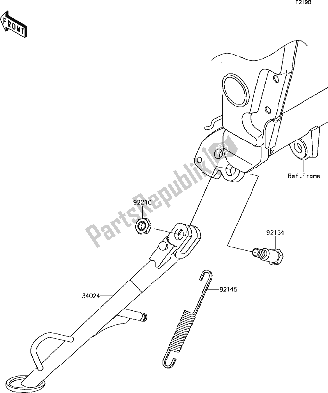 Alle onderdelen voor de E-11stand(s) van de Kawasaki EX 300 Ninja ABS 2017