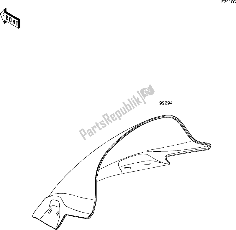 All parts for the H-11accessory(windshield) of the Kawasaki EX 300 Ninja SE 2017