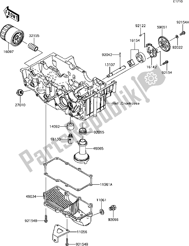 Toutes les pièces pour le C-9 Oil Pump du Kawasaki EX 300 Ninja SE ABS 2017