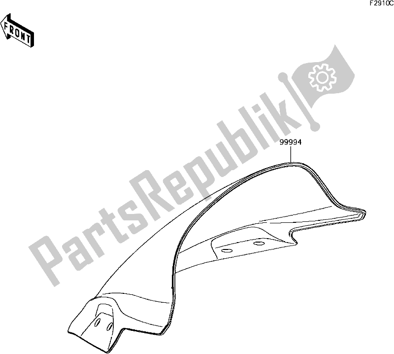 All parts for the I-5 Accessory(windshield) of the Kawasaki EX 300 Ninja SE ABS 2017