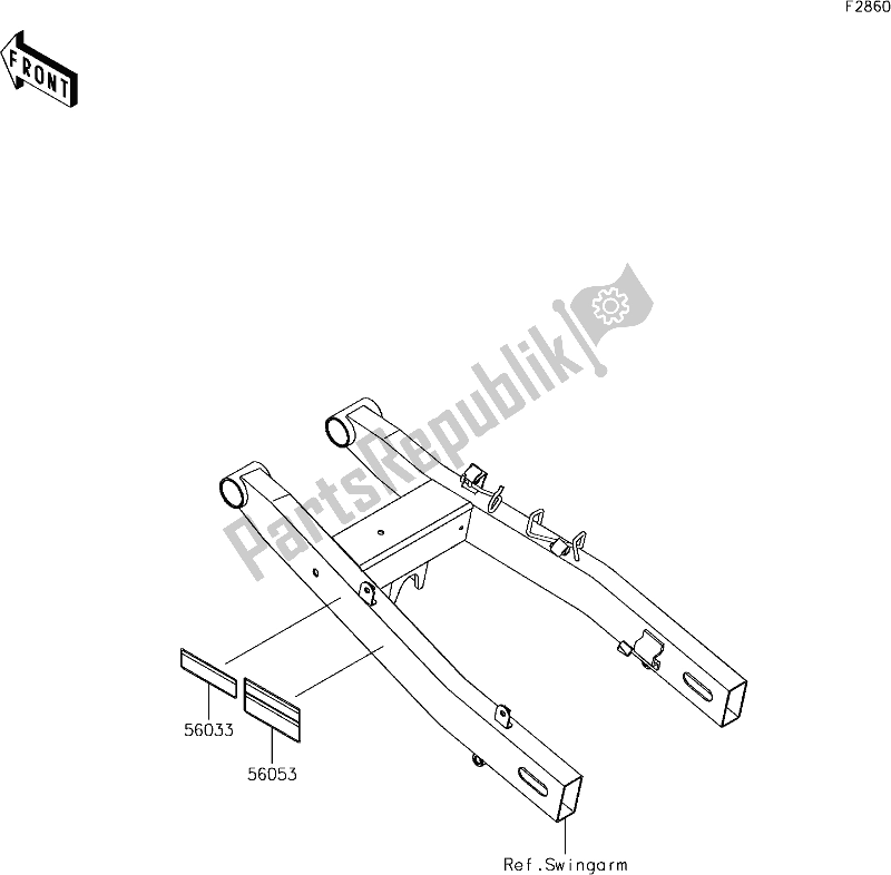 All parts for the 60 Labels of the Kawasaki EX 400 Ninja 2018