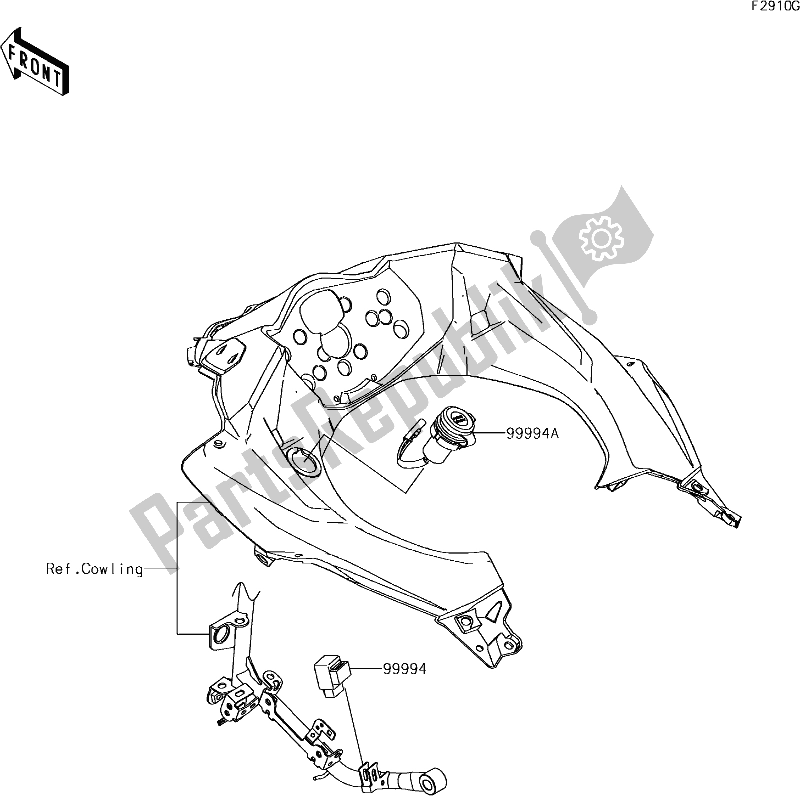 All parts for the 73 Accessory(dc Output Etc.) of the Kawasaki EX 400 Ninja 2018