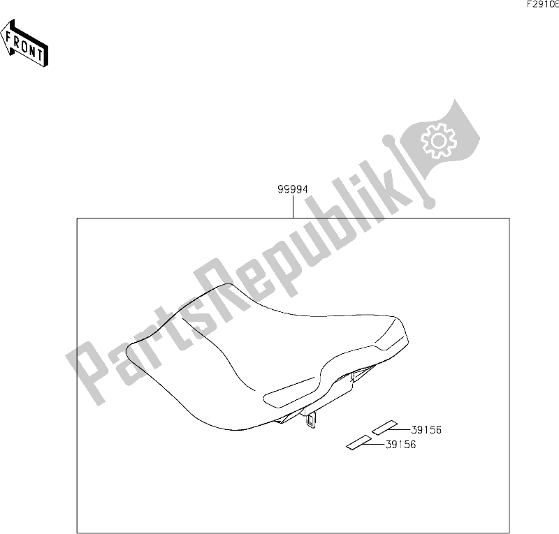 All parts for the 71 Accessory(high Seat) of the Kawasaki EX 400 Ninja 2019