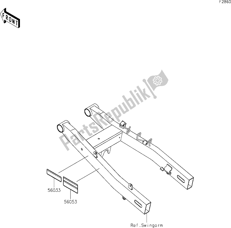 All parts for the 60 Labels of the Kawasaki EX 400 Ninja 2020