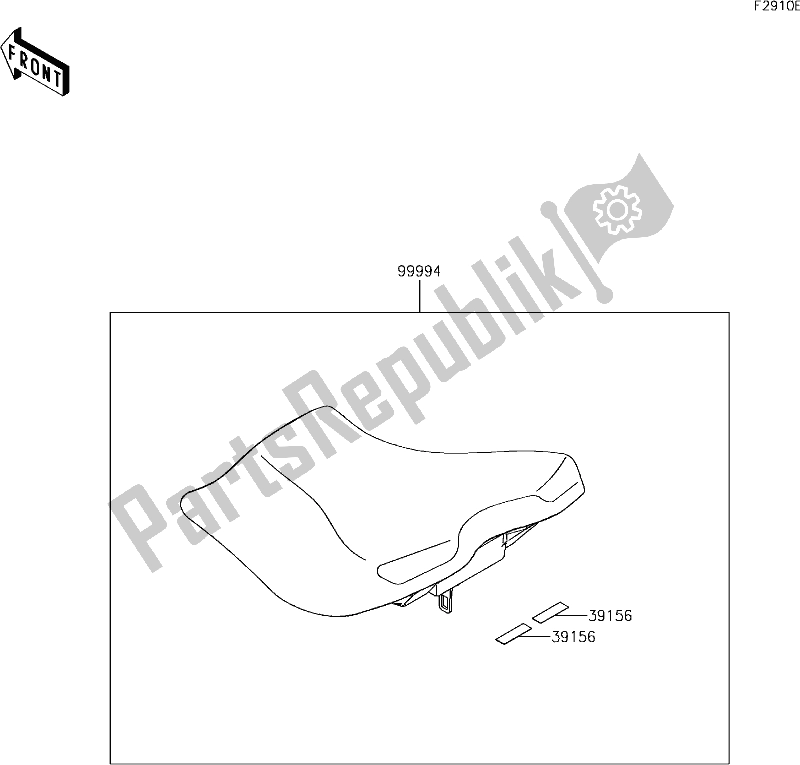 Todas las partes para 71 Accessory(high Seat) de Kawasaki EX 400 Ninja KRT 2018