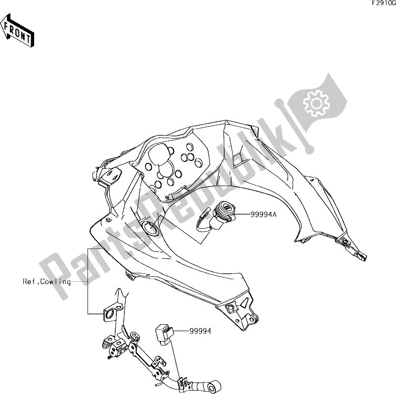 Todas las partes para 73 Accessory(dc Output Etc.) de Kawasaki EX 400 Ninja KRT 2018