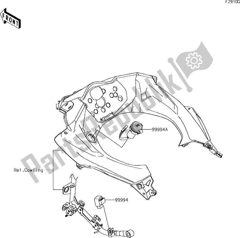 Toutes les pièces pour le 73 Accessory(dc Output Etc.) du Kawasaki EX 400 Ninja SE 2018