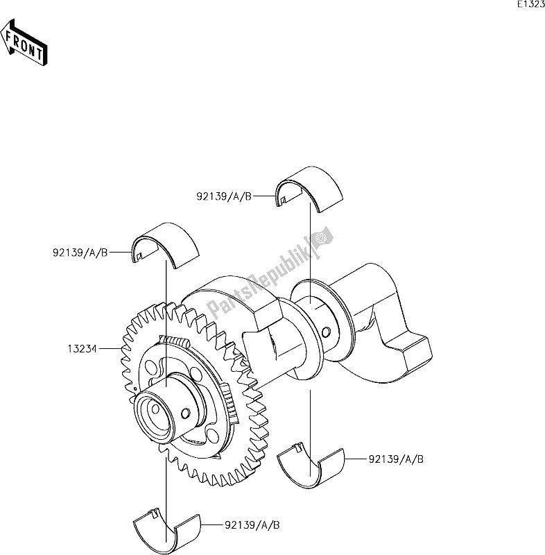 All parts for the 9 Balancer of the Kawasaki EX 400 Ninja SE 2018