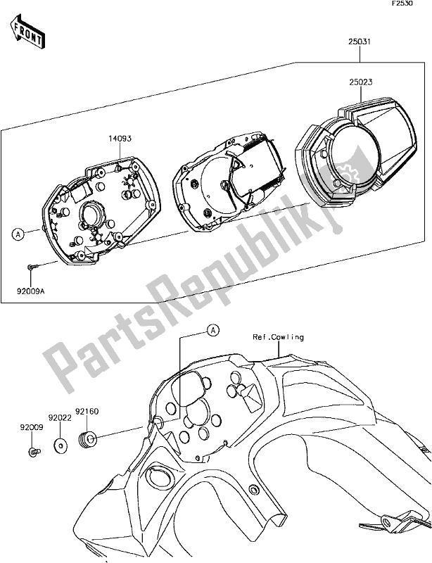 All parts for the F-13meter(s) of the Kawasaki EX 650 Ninja 2017