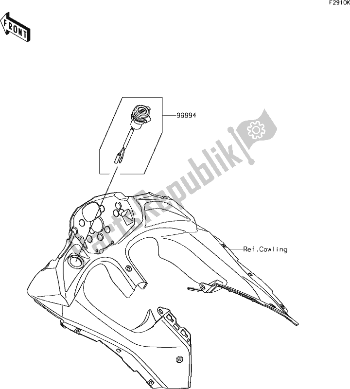 All parts for the 75 Accessory(dc Output) of the Kawasaki EX 650 Ninja 2018