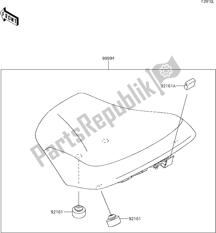 All parts for the 76 Accessory(high-seat) of the Kawasaki EX 650 Ninja 2018