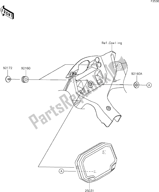 Alle onderdelen voor de 50 Meter(s) van de Kawasaki EX 650 Ninja 2020