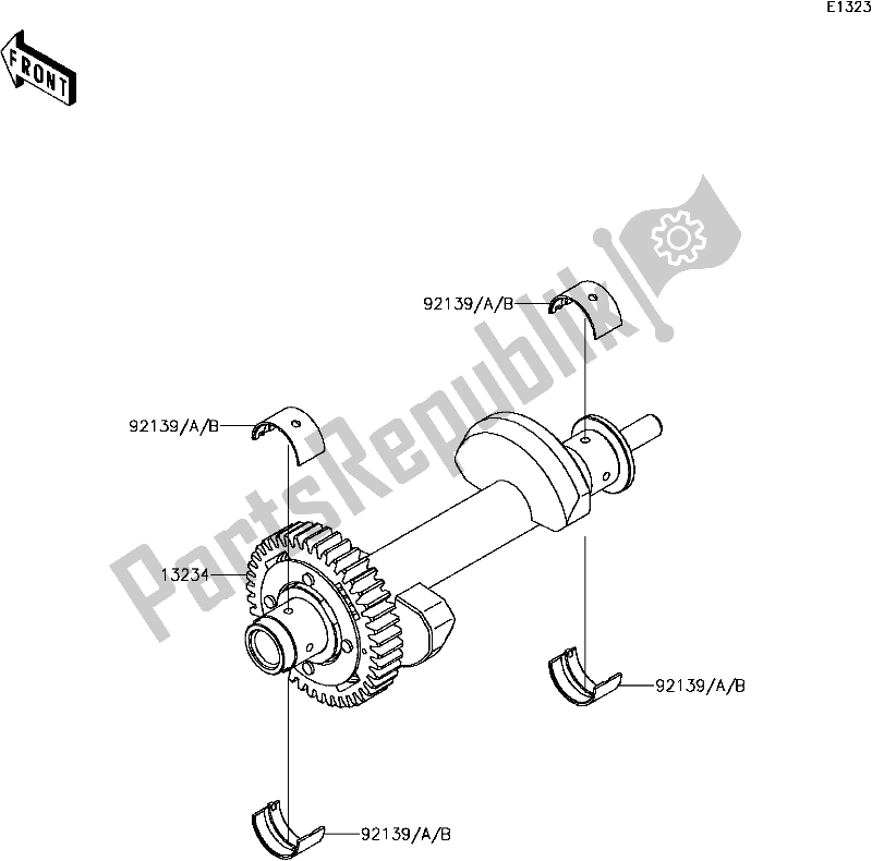 All parts for the B-11balancer of the Kawasaki EX 650 Ninja KRT 2017