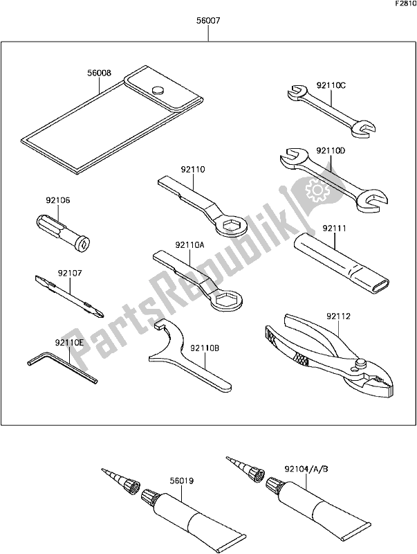 All parts for the G-10owner's Tools of the Kawasaki EX 650 Ninja KRT 2017