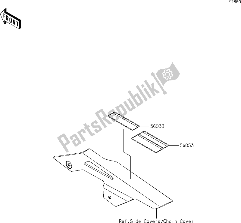 All parts for the 59 Labels of the Kawasaki EX 650 Ninja L 2018