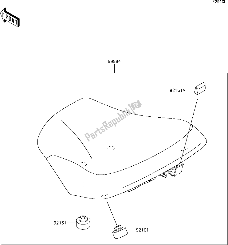 Tutte le parti per il 76 Accessory(high-seat) del Kawasaki EX 650 Ninja L 2018