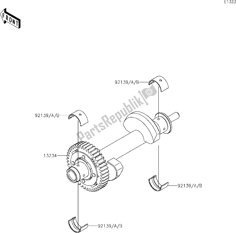 All parts for the 9 Balancer of the Kawasaki EX 650 Ninja Lams 2019