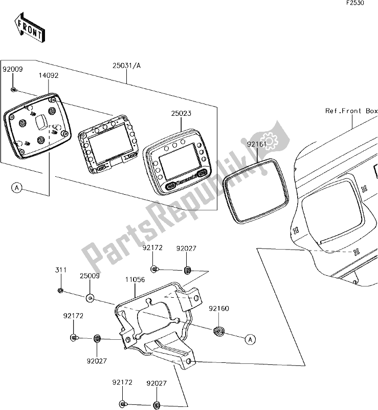 All parts for the 48 Meter(s) of the Kawasaki KAF 1000 Mule Pro-dx 2018