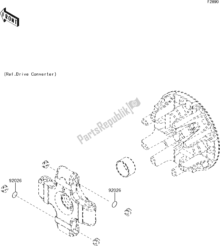 All parts for the 63 Optional Parts of the Kawasaki KAF 1000 Mule Pro-dx 2018